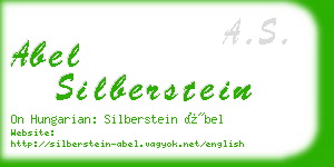 abel silberstein business card